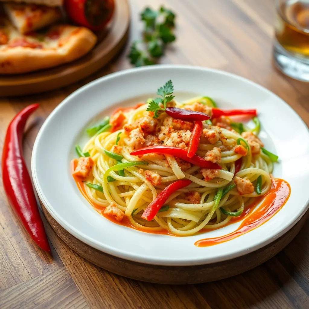 Recept - Zeleninový šalát s vyprážanými kuracími stehienkami obalenými v panko strúhanke, sweet chilli majonéza, pizza chlieb (zmes šalátov, uhorka, rajčina, paprika)