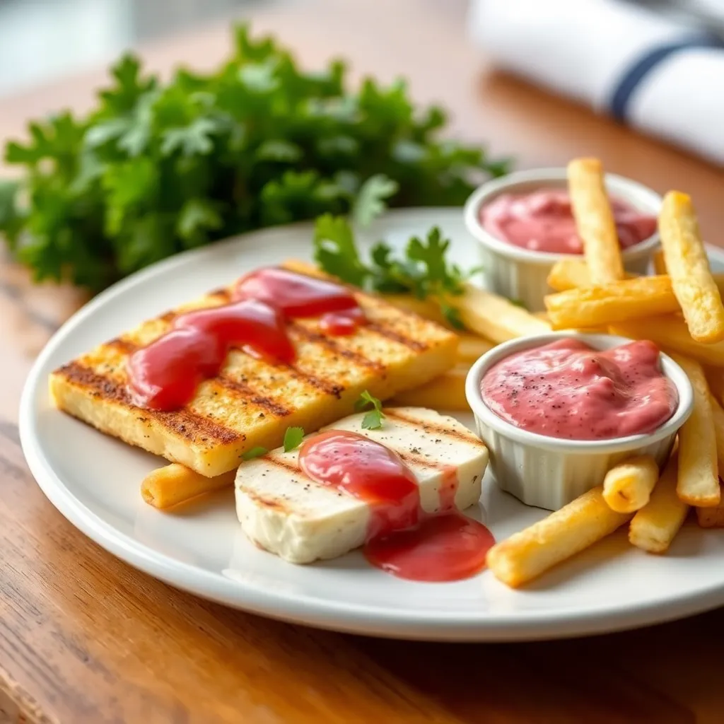 Recept - Grilovaný hermelín, S hranolky a brusnicová majonéza