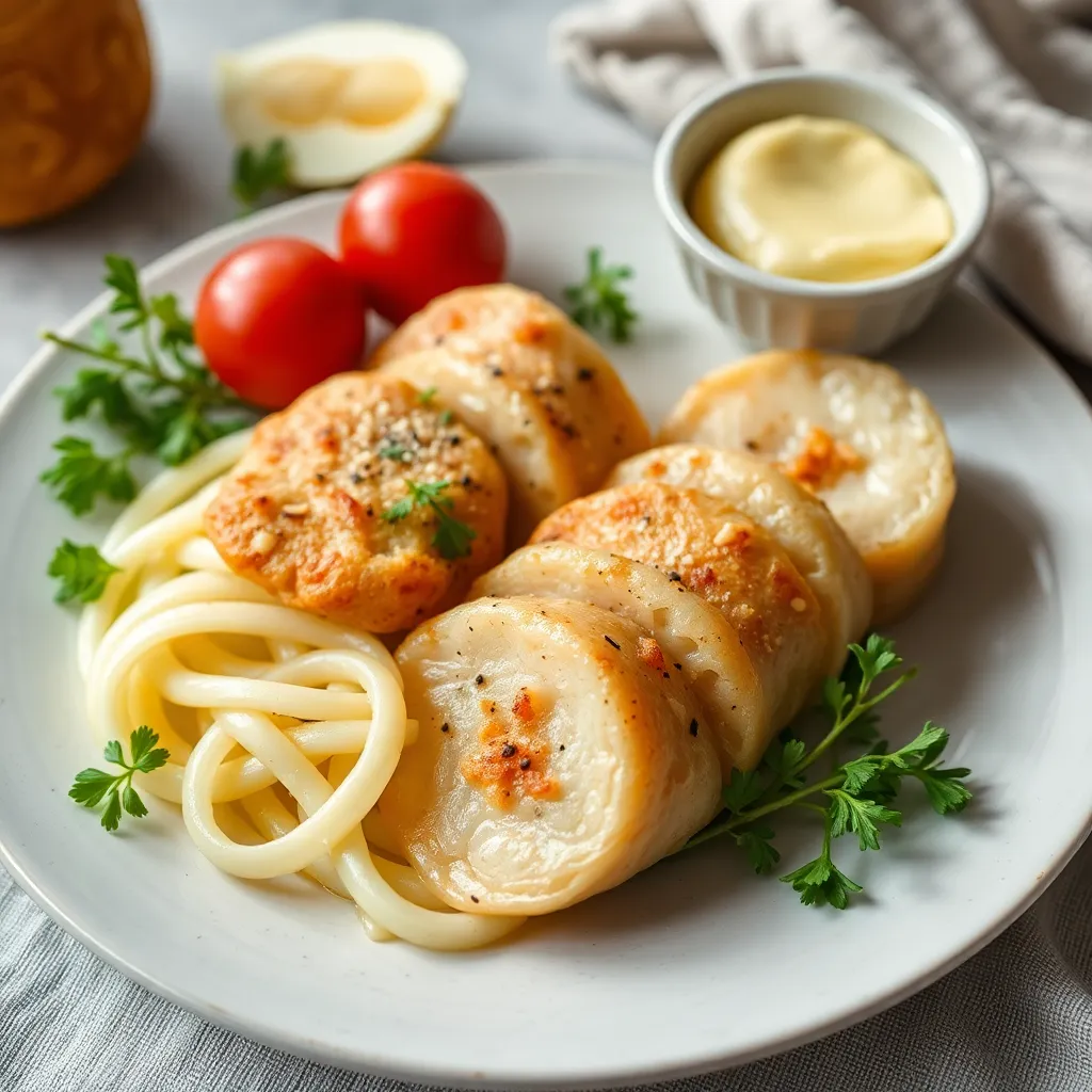 Recept - Pečené bravčová roláda plnená vajíčkom na šošovicovom prívarku, chlieb