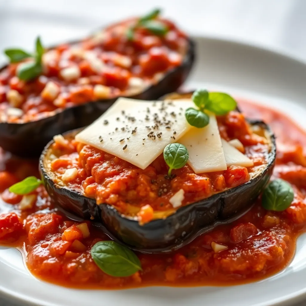 Recept - Melanzane parmegiano, Baklažán pečený v rúre s paradajkovou omáčkou a parmezánom (1,7) 350g