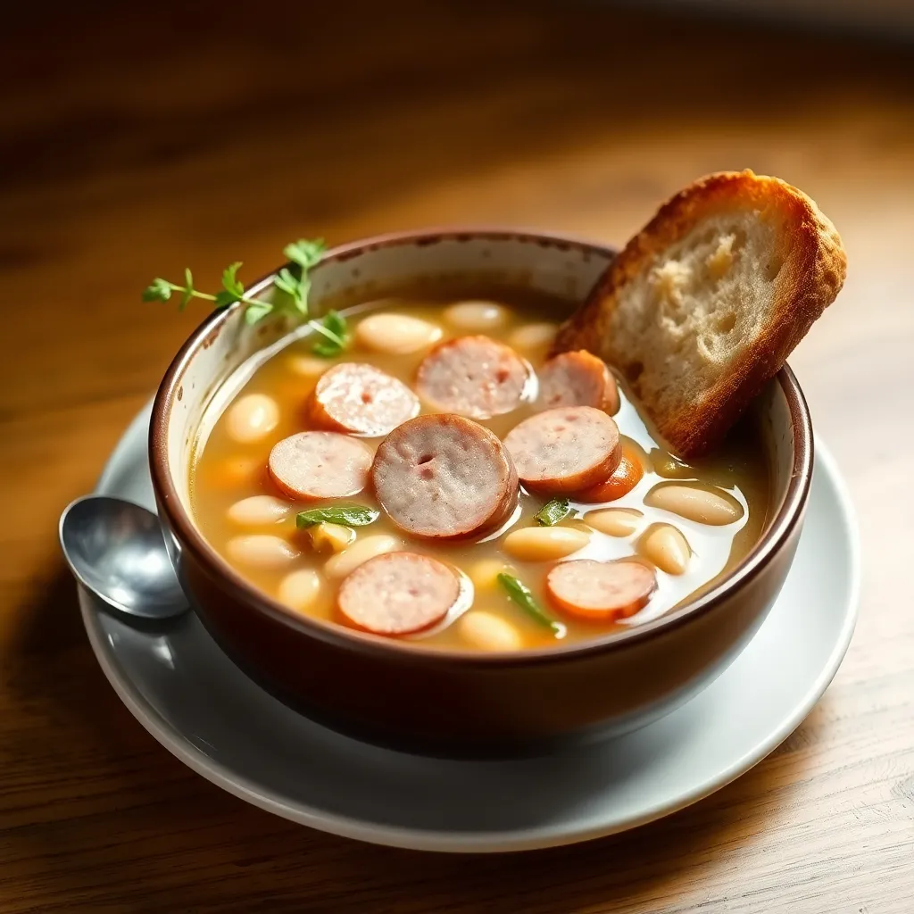 Recept - Domáca fazuľová kyslá s klobáskou
