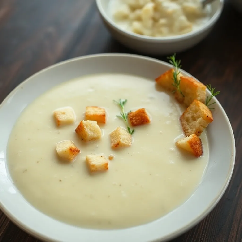 Recept - Karfiolová krémová polievka s domácimi krutónmi