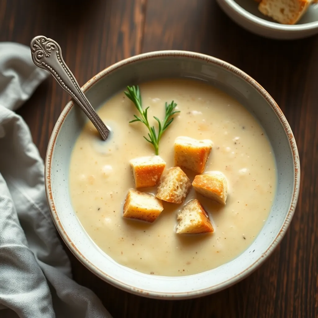 Recept - Karfiolová krémová s krutónmi