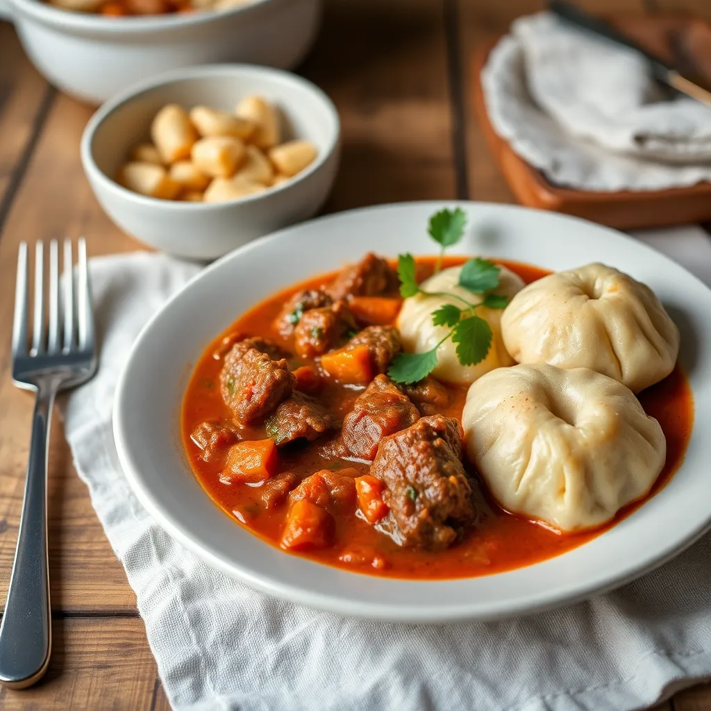 Recept - Maďarský guláš s domácou parenou knedĺou